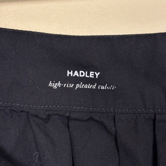 AG ADRIANO GOLDSCHMIED 100% Cotton Hadley Pleated Culotte Pants Black Size 28 - Picture 7 of 14